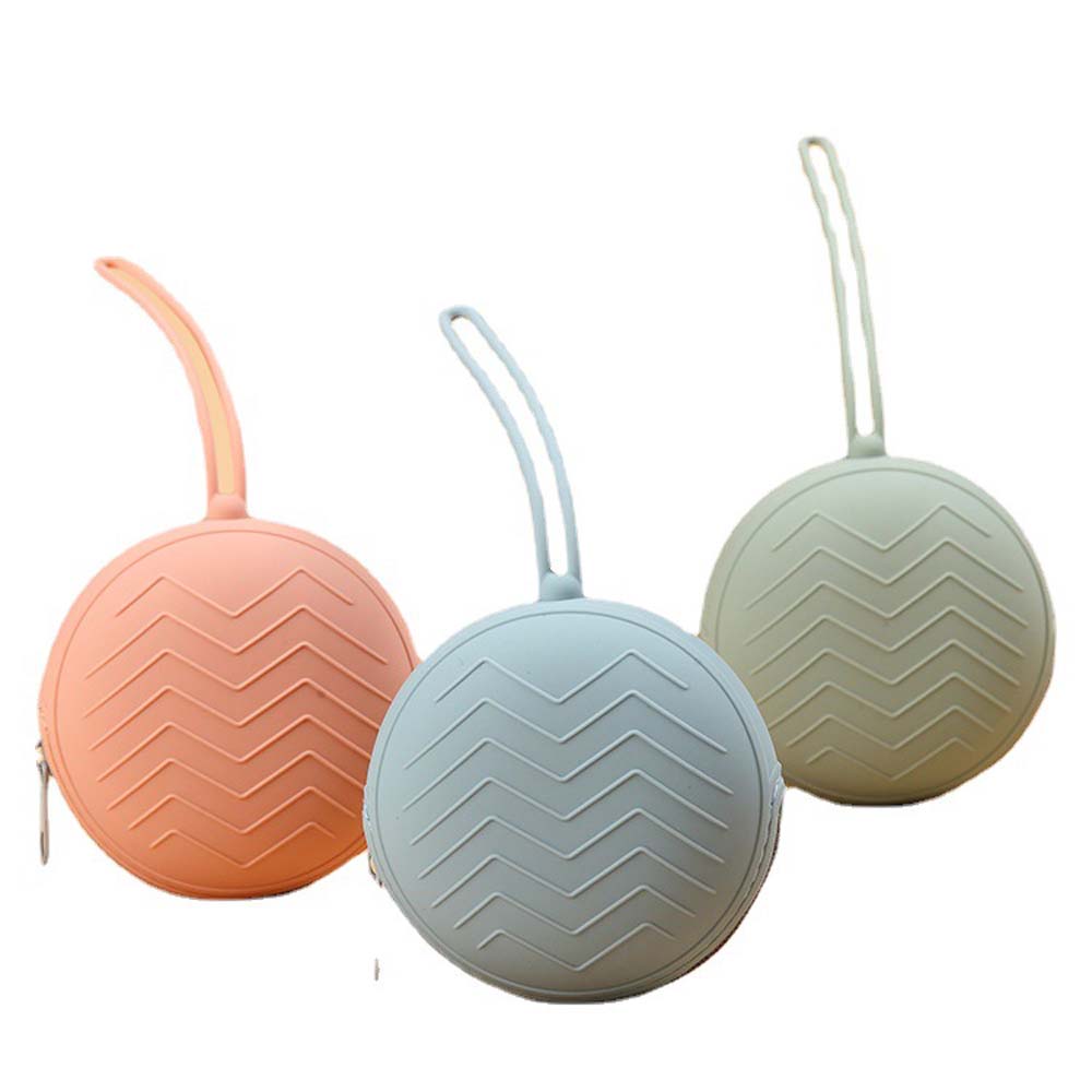 portable durable multi-functional cartoon children's silicone coin storage bag 5