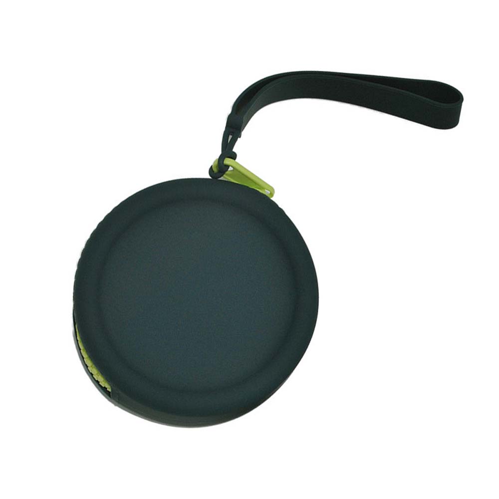 Round silicone coin purse bag for adults and kids zipper silicone key wallet earphone bag mini silicone storage bag 4