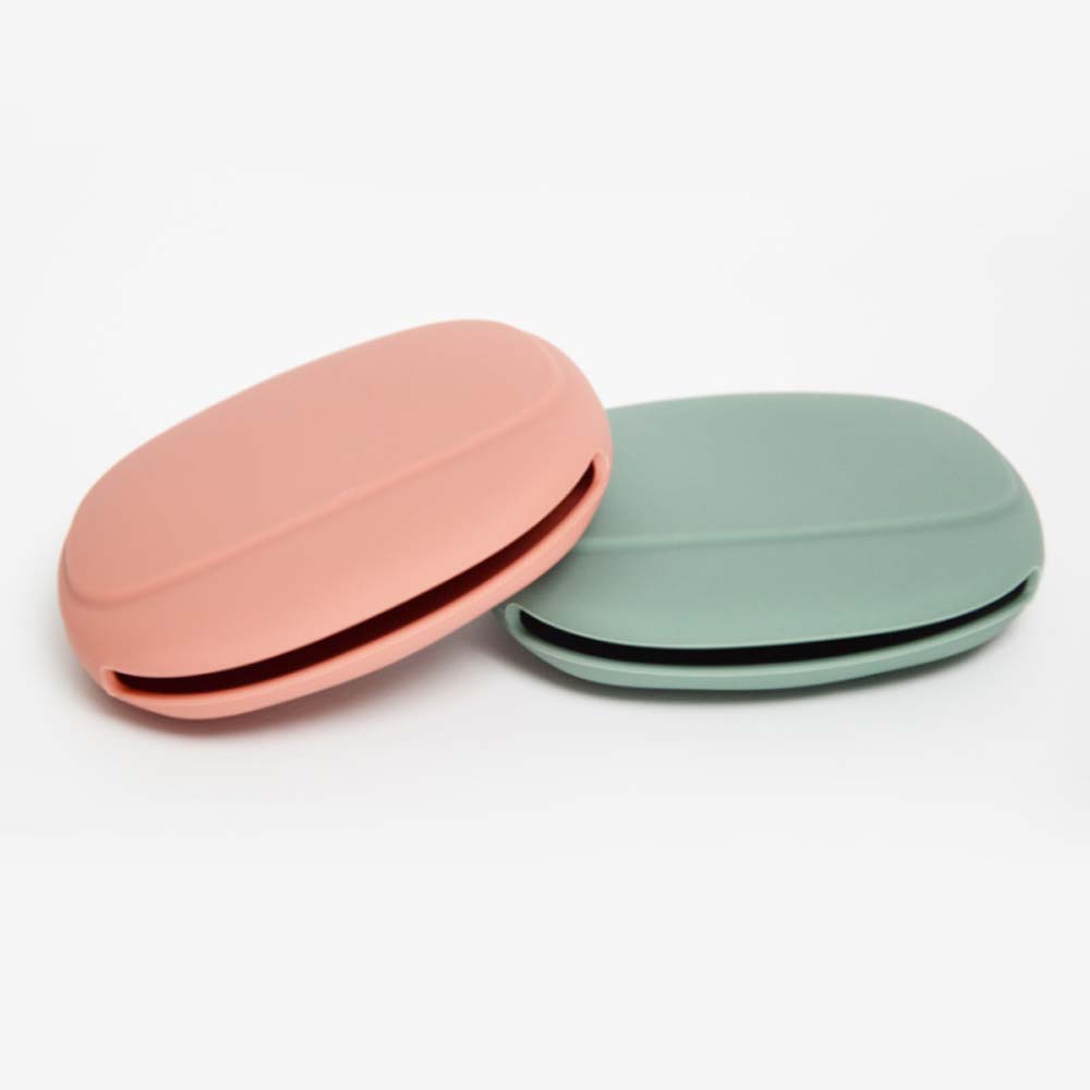 Portable dustproof mini data cable storage bag silicone earphone bag simple modern style headphone storage box coin purse 3