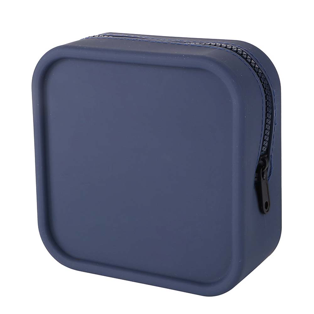 Fashion solid color silicone cosmetic bag large capacity zipper cosmetics storage bag portable large soft silicone toiletry bag 2