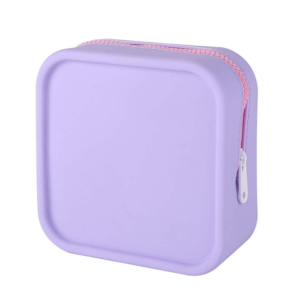 Fashion solid color silicone cosmetic bag large capacity zipper cosmetics storage bag portable large soft silicone toiletry bag 5