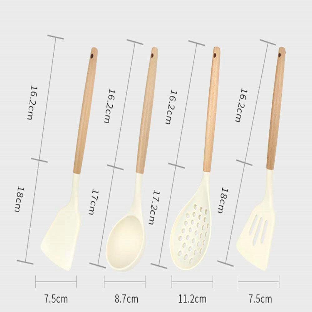 Food Grade Silicone Spatula Heat Resisiteng Nonstick pot Environmental material 5