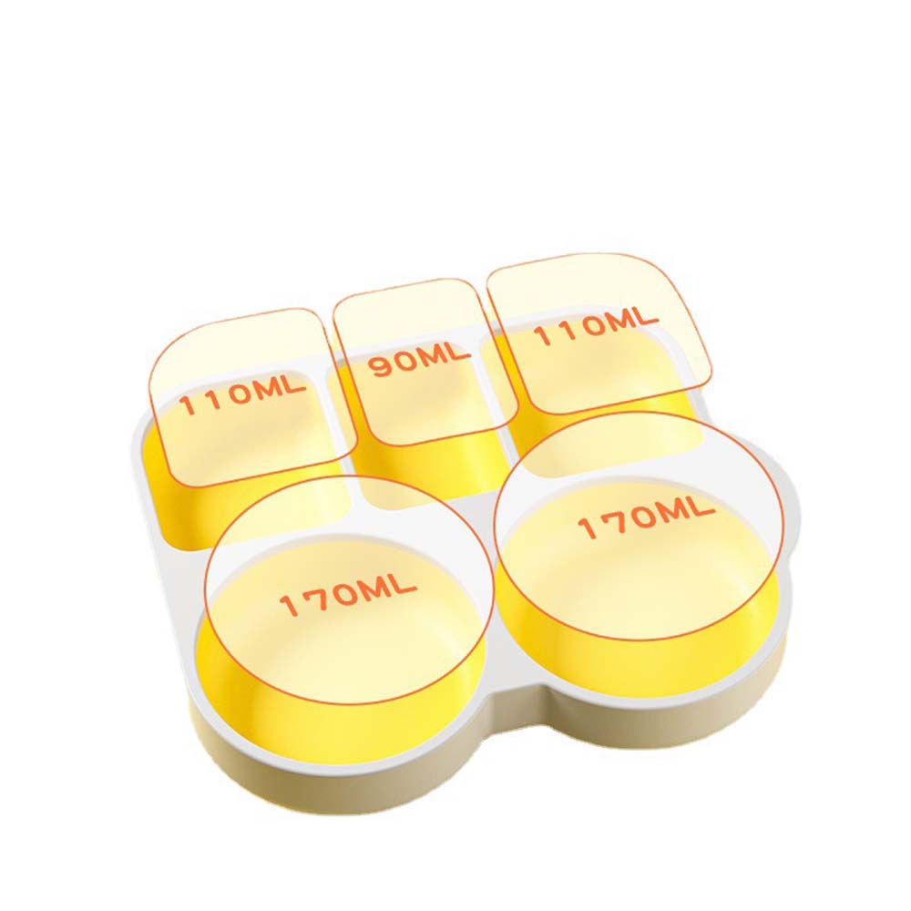 Food Grade Silicone Baby Plate Easy To Clean Divided Plate Strong Adsorption Small Plate For Baby Liquid Silicone Rubber 5