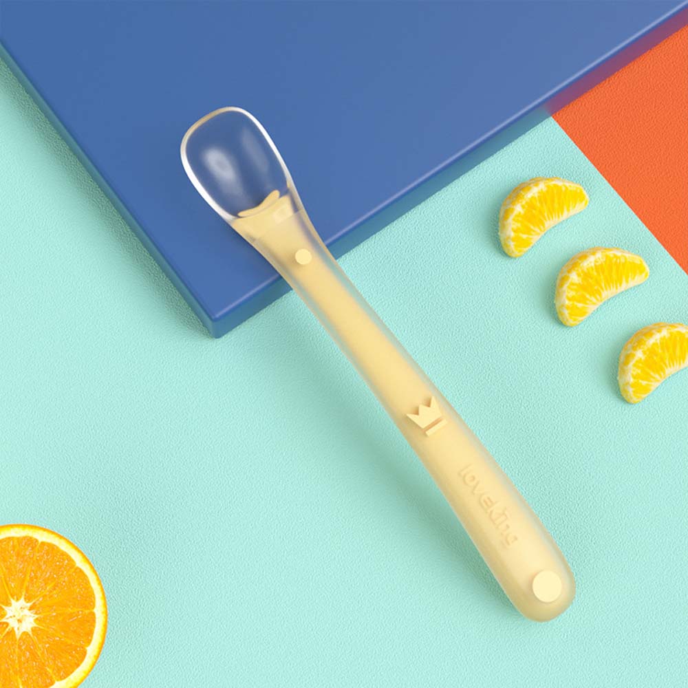 Baby silicone soft spoon  baby newborn eating spoon feeding spoon children's tableware	 5