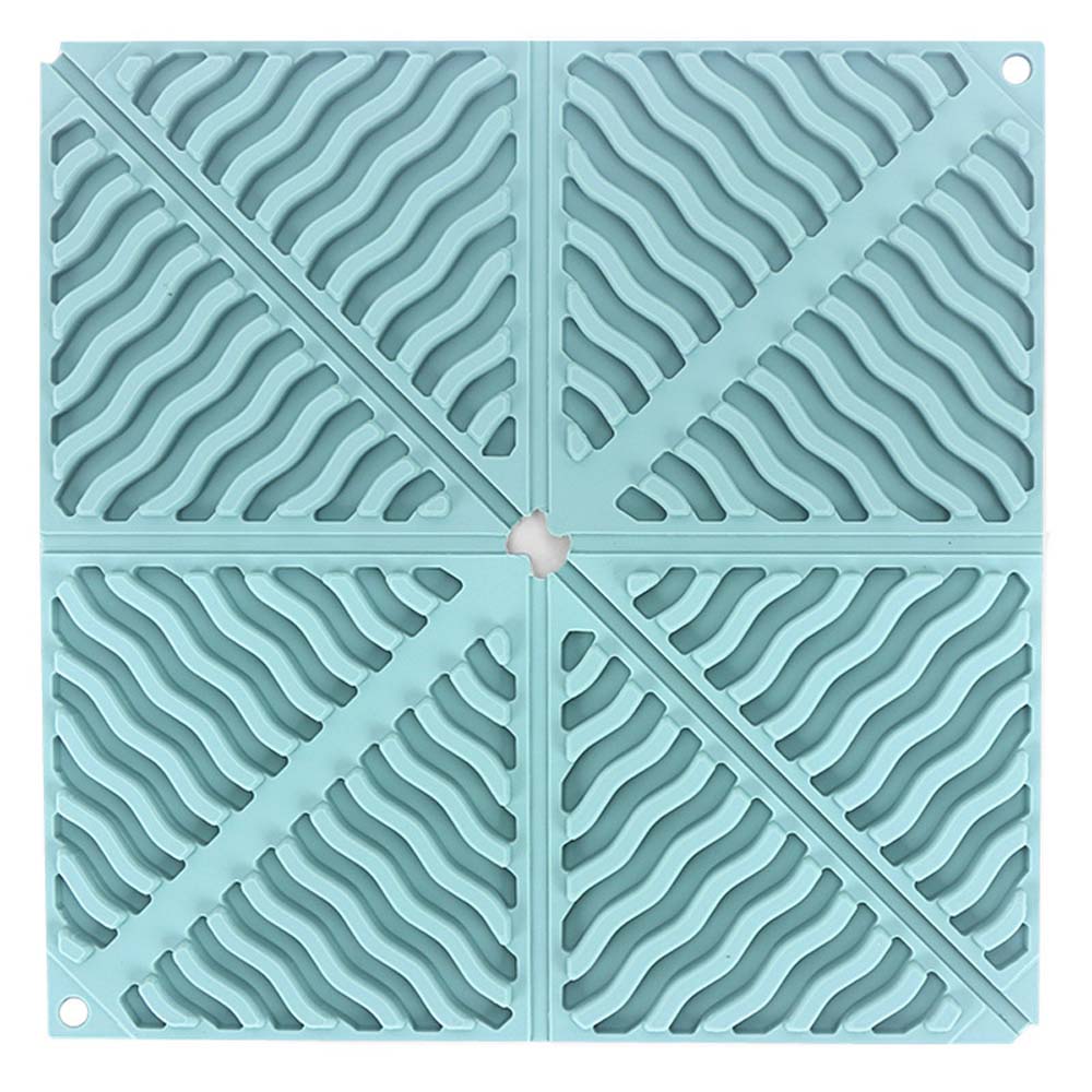 Silicone folding insulated placemat  kitchen supplies bowl pan coaster waterproof non-slip soft table mat  2