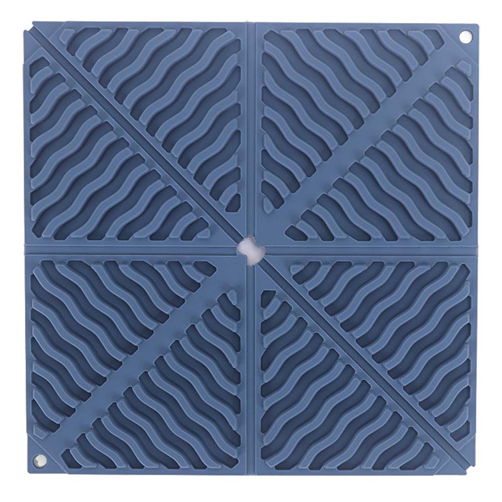 Silicone folding insulated placemat  kitchen supplies bowl pan coaster waterproof non-slip soft table mat  4