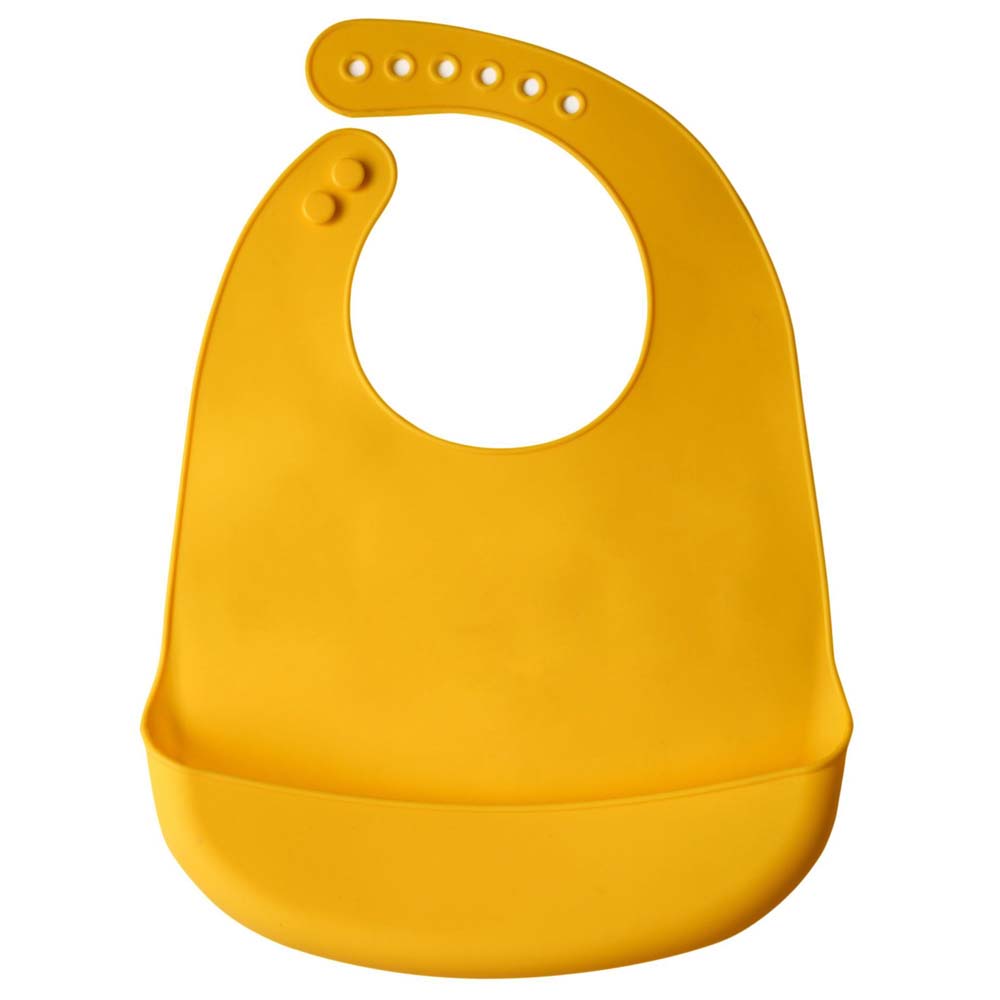 Baby silicone bib  baby  waterproof food pocket bib child saliva pocket for children					