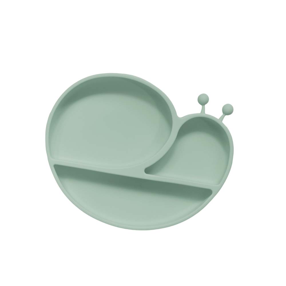 Silicone meal plate For Baby 1-7 Years Old infant meal training sub-compartment food plate Cartoon  baby tableware				