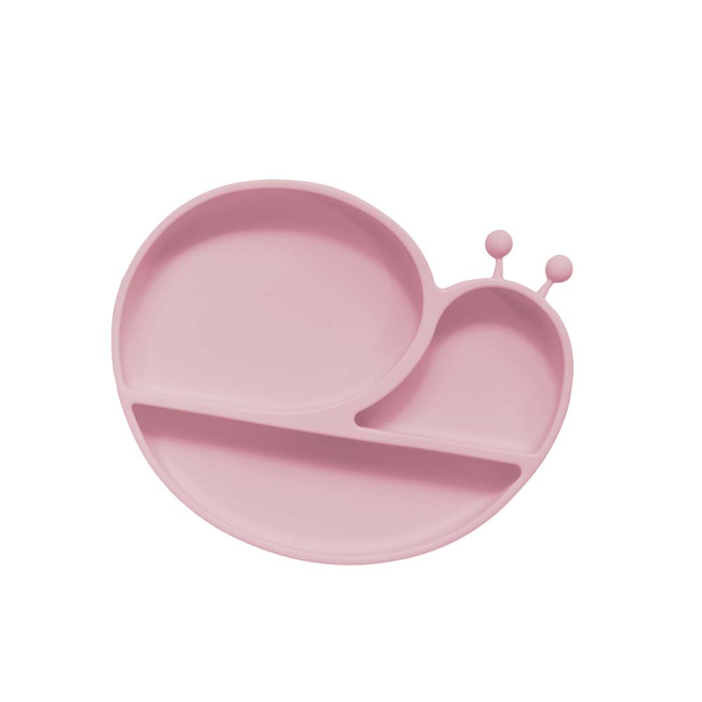 Silicone meal plate For Baby 1-7 Years Old infant meal training sub-compartment food plate Cartoon  baby tableware				 3
