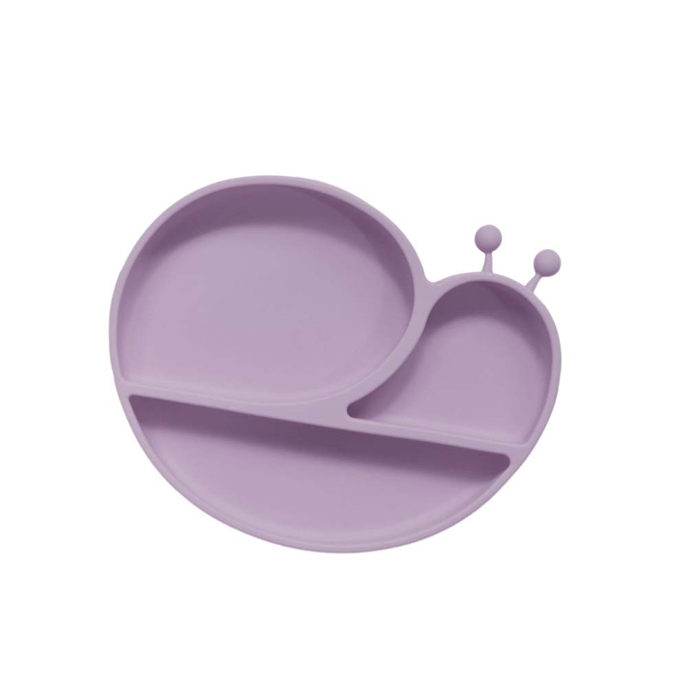 Silicone meal plate For Baby 1-7 Years Old infant meal training sub-compartment food plate Cartoon  baby tableware				 5