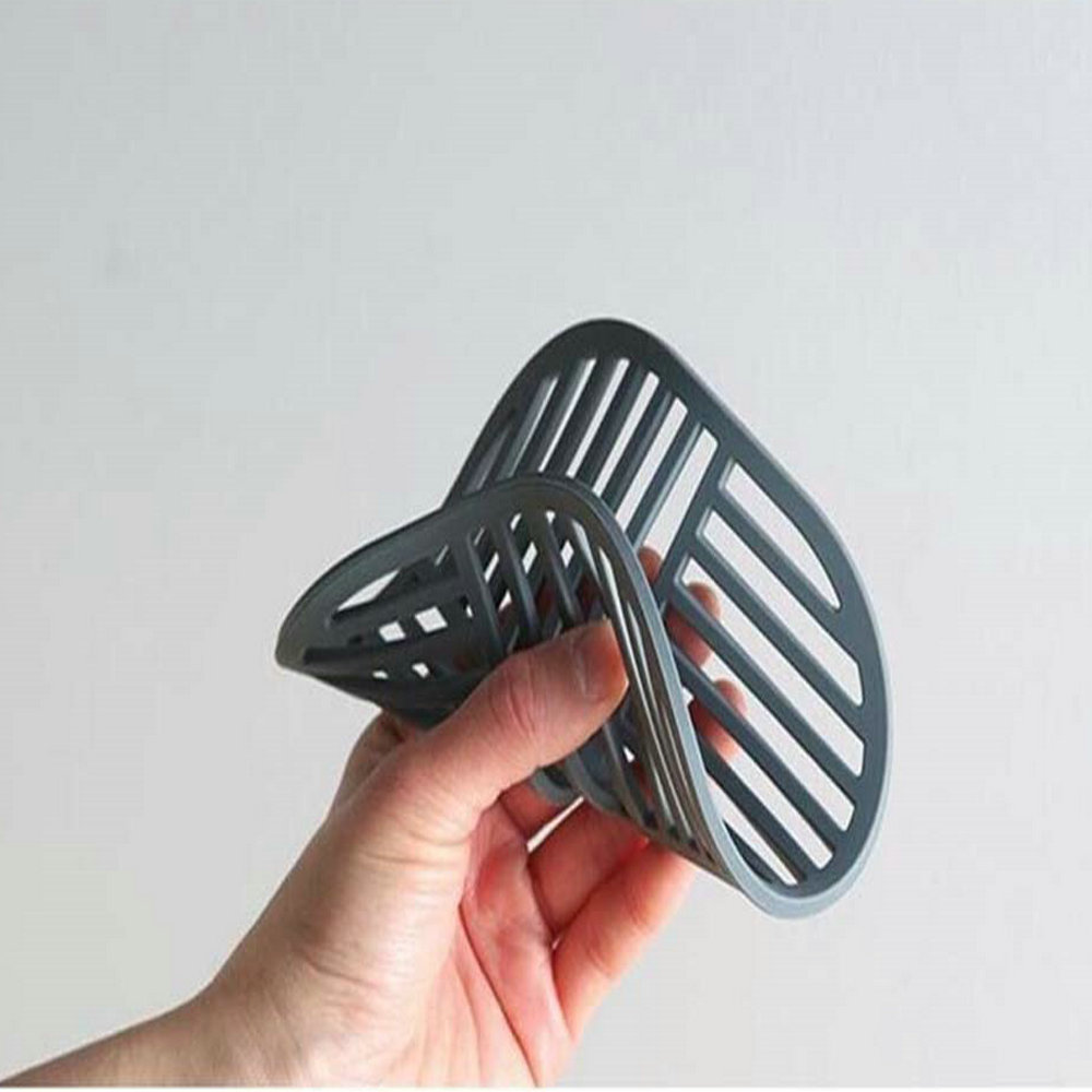 Square silicone tablemat kitchen anti scald insulated pot mat creative ins geometric openwork bowl mat coaster 3