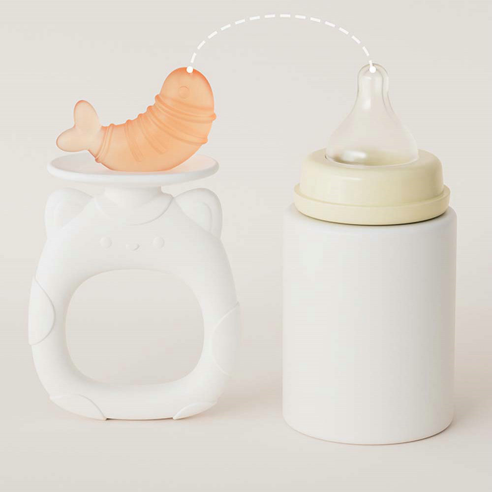 Teether Baby Teething Stick Food Grade Silicone Anti-Eating Hand Artifact Baby Biting Rubber Toy 3