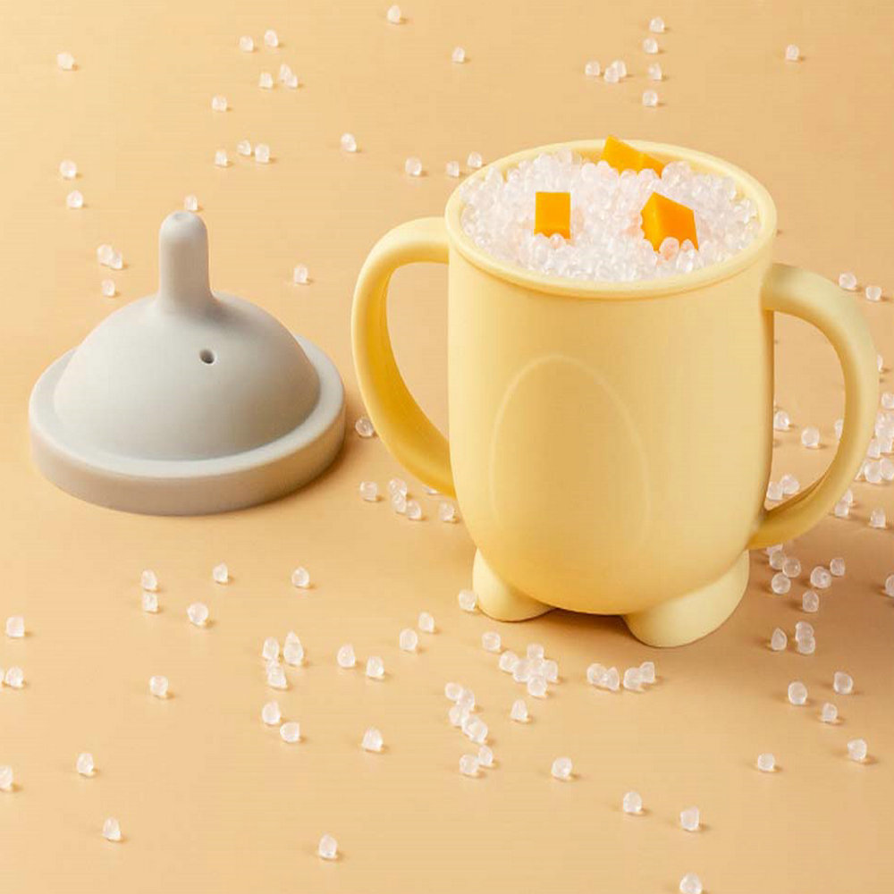 amphora silicone water cup baby and baby straw cup with handle choking-proof drinking cup 3