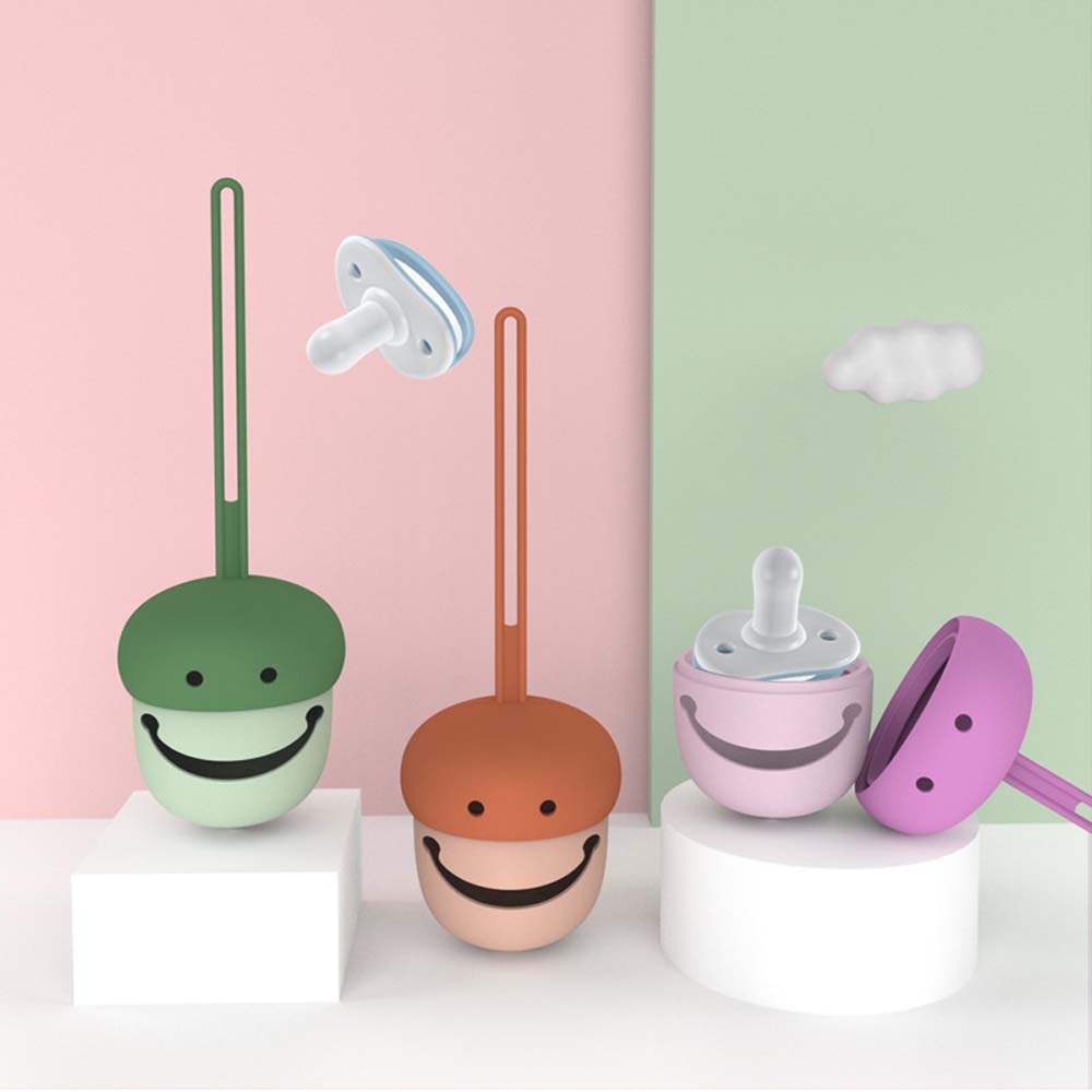 Soothing pacifier storage box Dental nipple clip silicone pacifier storage bag Silicone pacifier storage bag 3