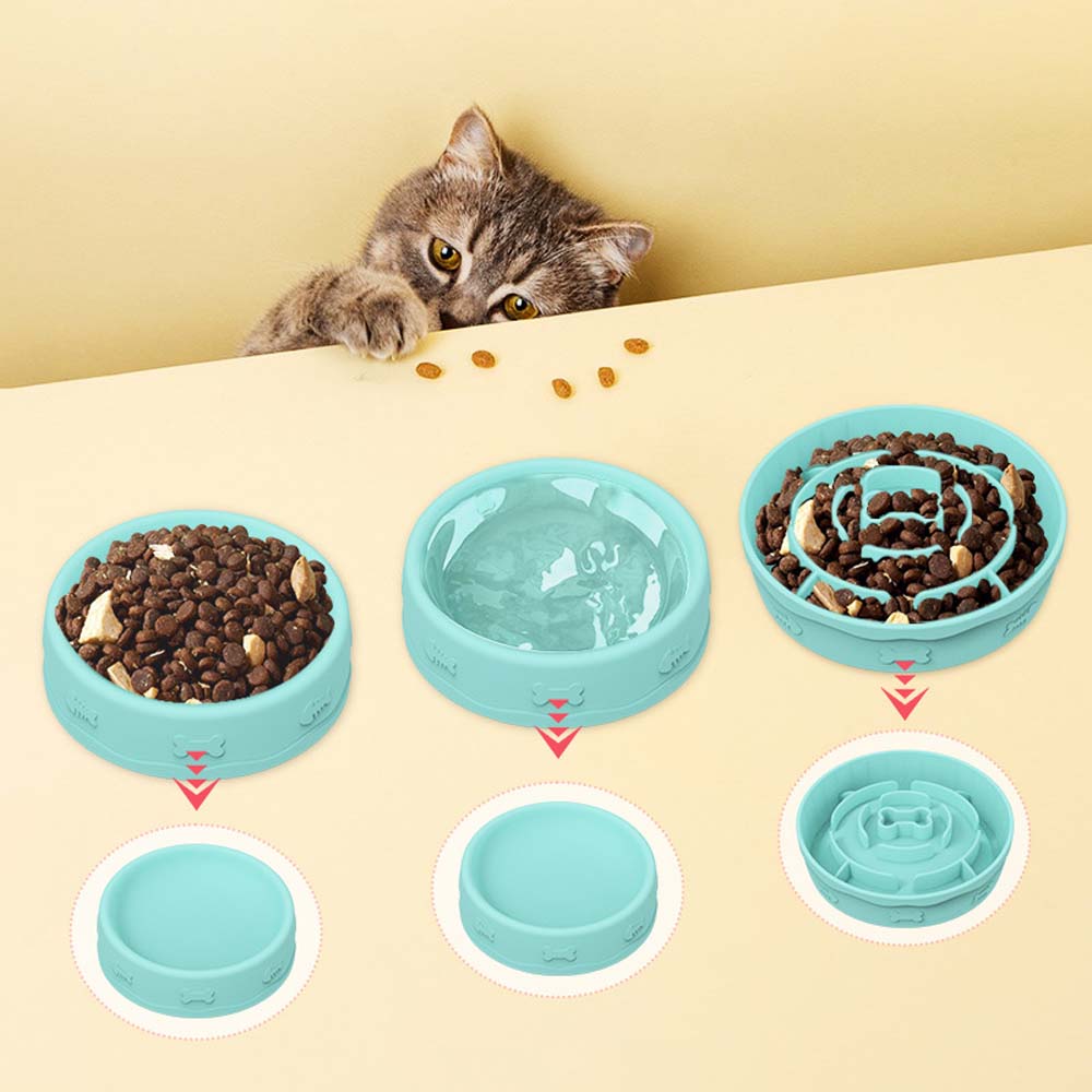 Dog Bowl Dog Bowl Cat Bowl Teddy Fadou Multifunctional Food Bowl Cat Dog Slow Food Bowl Pet Supplies 2