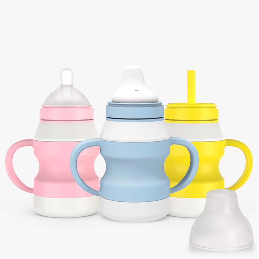 Creative baby learning cup home training children's drinking straw cup baby drinking water dual-purpose learning cup 8