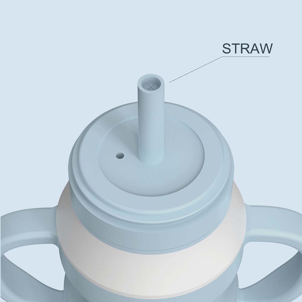 Silicone Dinner Tray Baby Suction Cup Dinner Tray Baby Silicone Bowl Compartment Tableware Kids Learning Cup Feeding Set 2