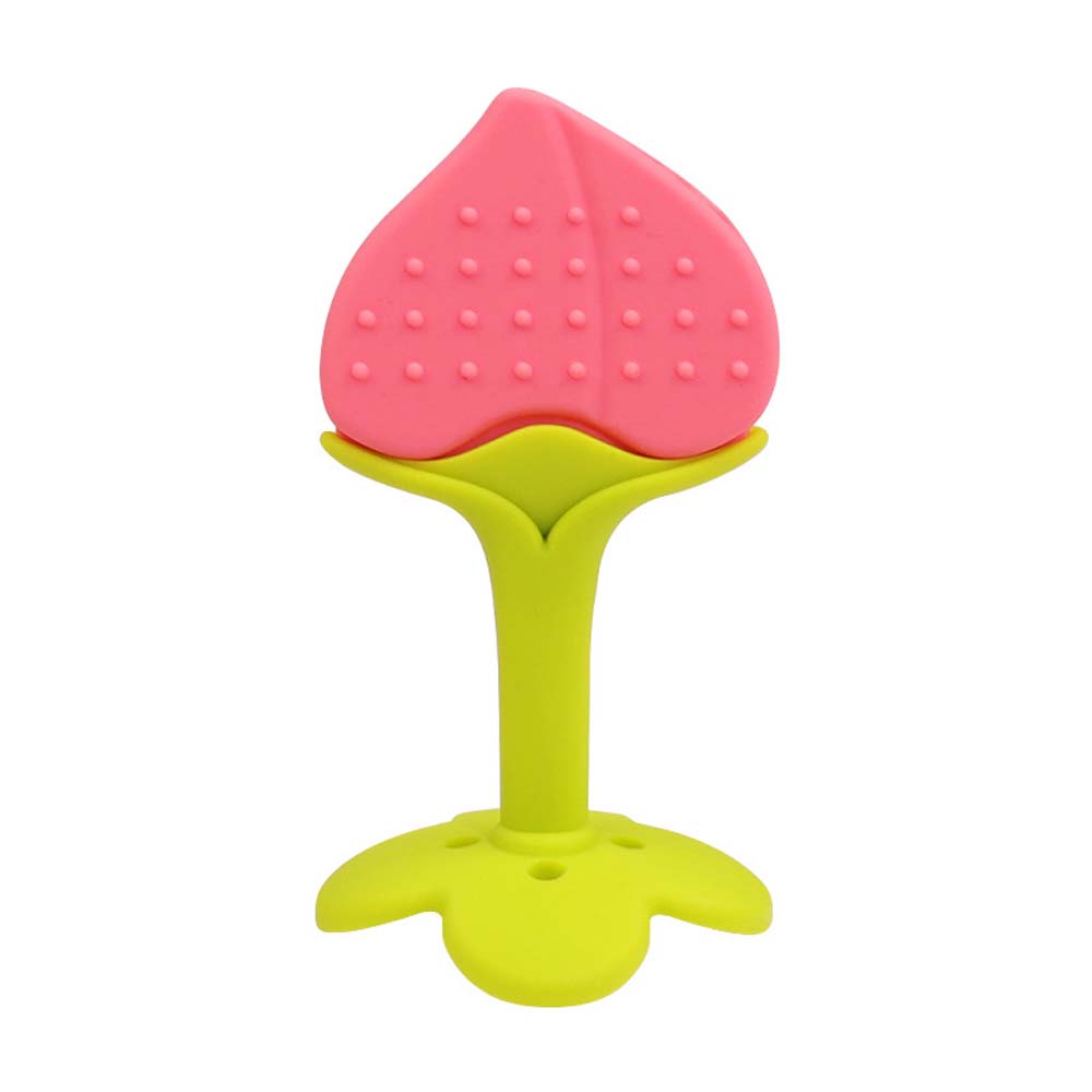 Baby silicone bite baby teething stick three-dimensional fruit tooth gel newborn teething device soothing bite Glue toys 6