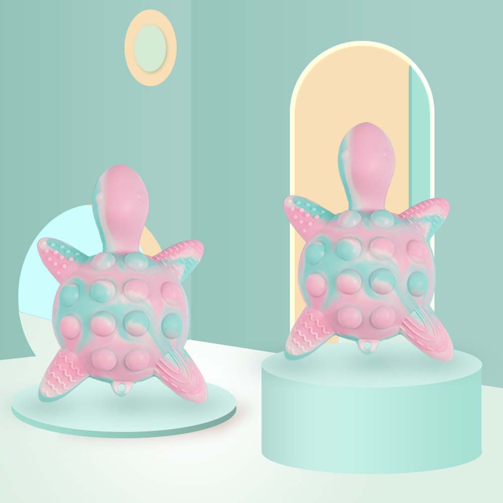 Baby tooth food grade silicone biting toys turtle silicone tooth animal type biting glue 5