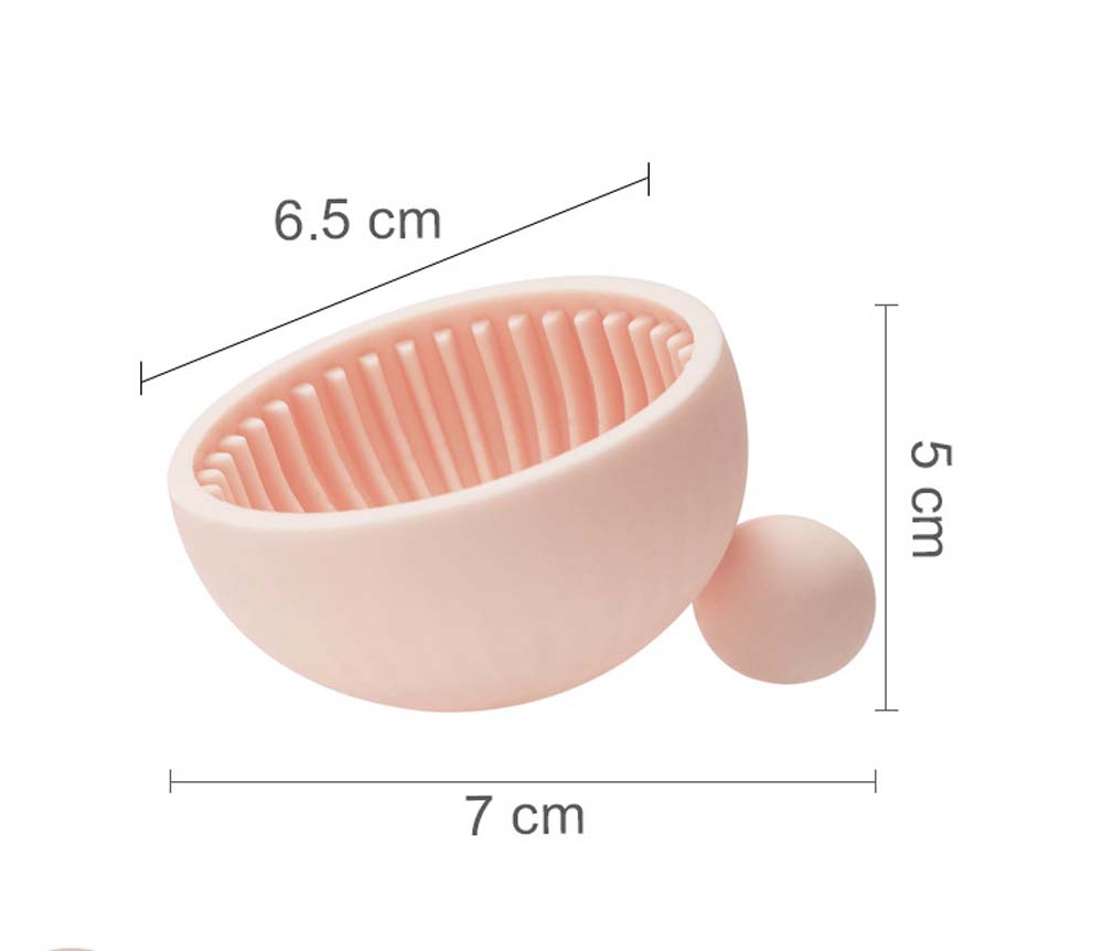 Small balls makeup brush cleaning pad siliconemakeup brush cleaner beauty cleaning tool brush 4