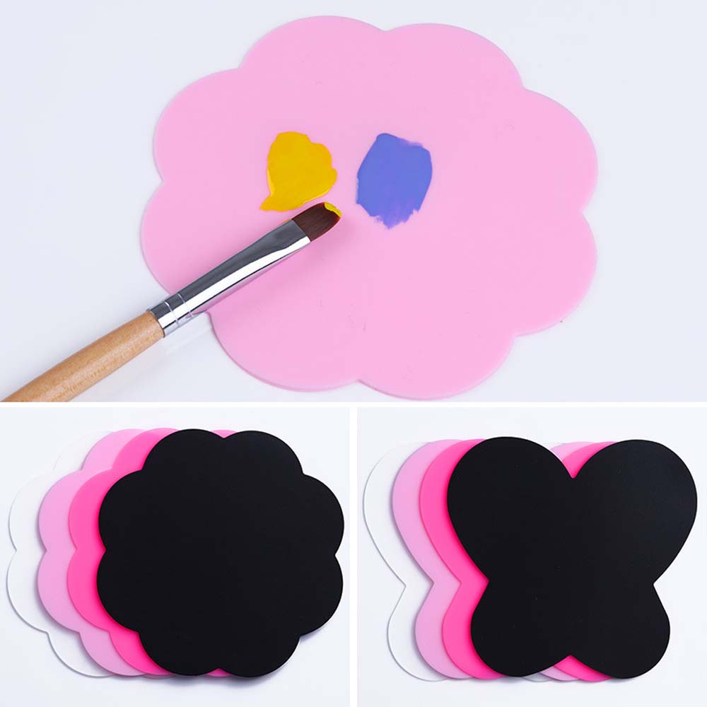 Palette Rubber Palette Nail Painting Tools Transparent soft silicone painting board 5