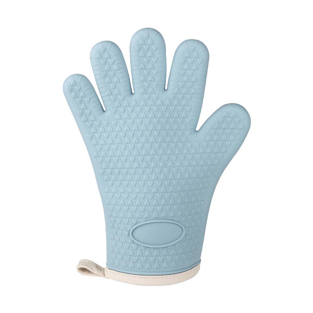 Silicone heat-insulating gloveshousehold finger cover thickened baking oven microwave oven glove 4