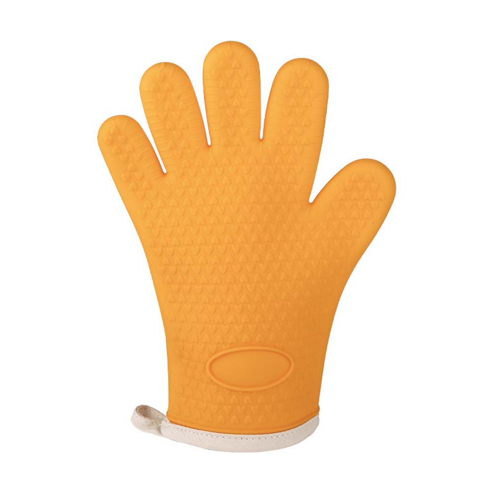 Silicone heat-insulating gloveshousehold finger cover thickened baking oven microwave oven glove 5