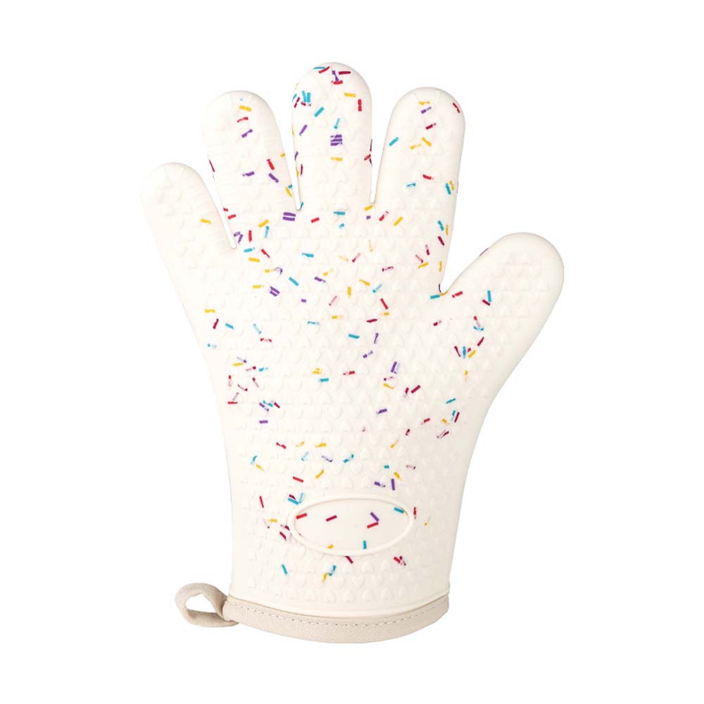 Silicone heat-insulating gloveshousehold finger cover thickened baking oven microwave oven glove 8