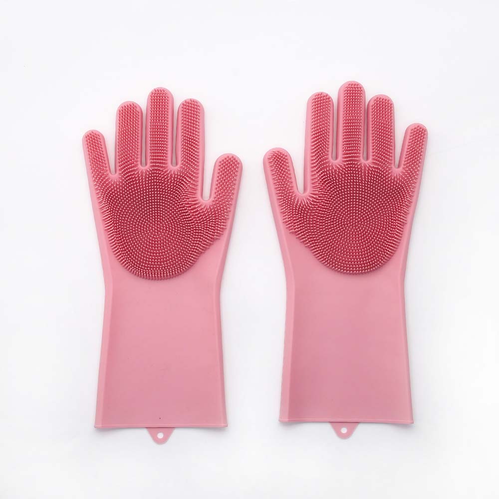 dishwashing gloves housework durable bristles washing dishes cleaning non-slip magic gloves 3