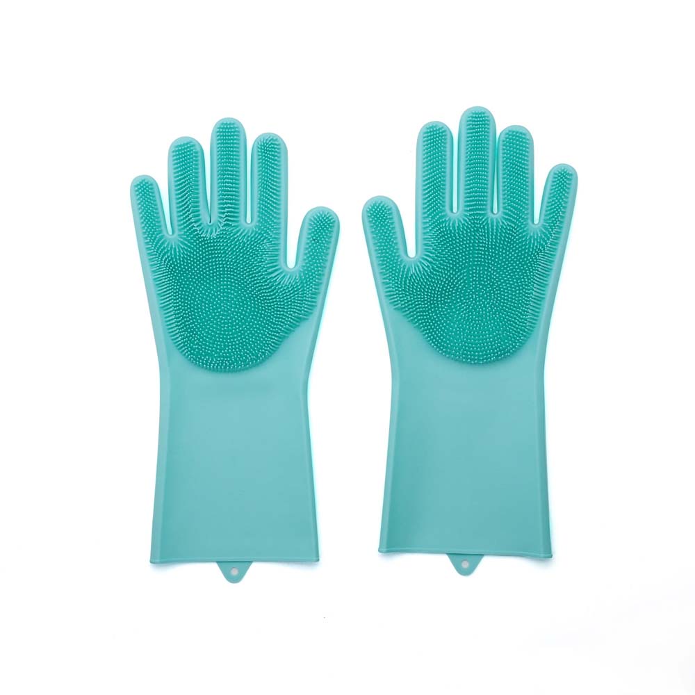 dishwashing gloves housework durable bristles washing dishes cleaning non-slip magic gloves 5
