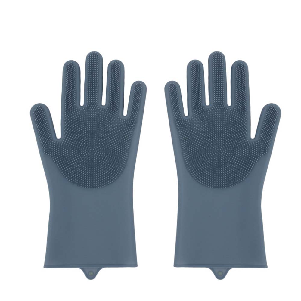Gloves cleaning housework dishwashing gloves kitchen silicone antifreeze gloves 3