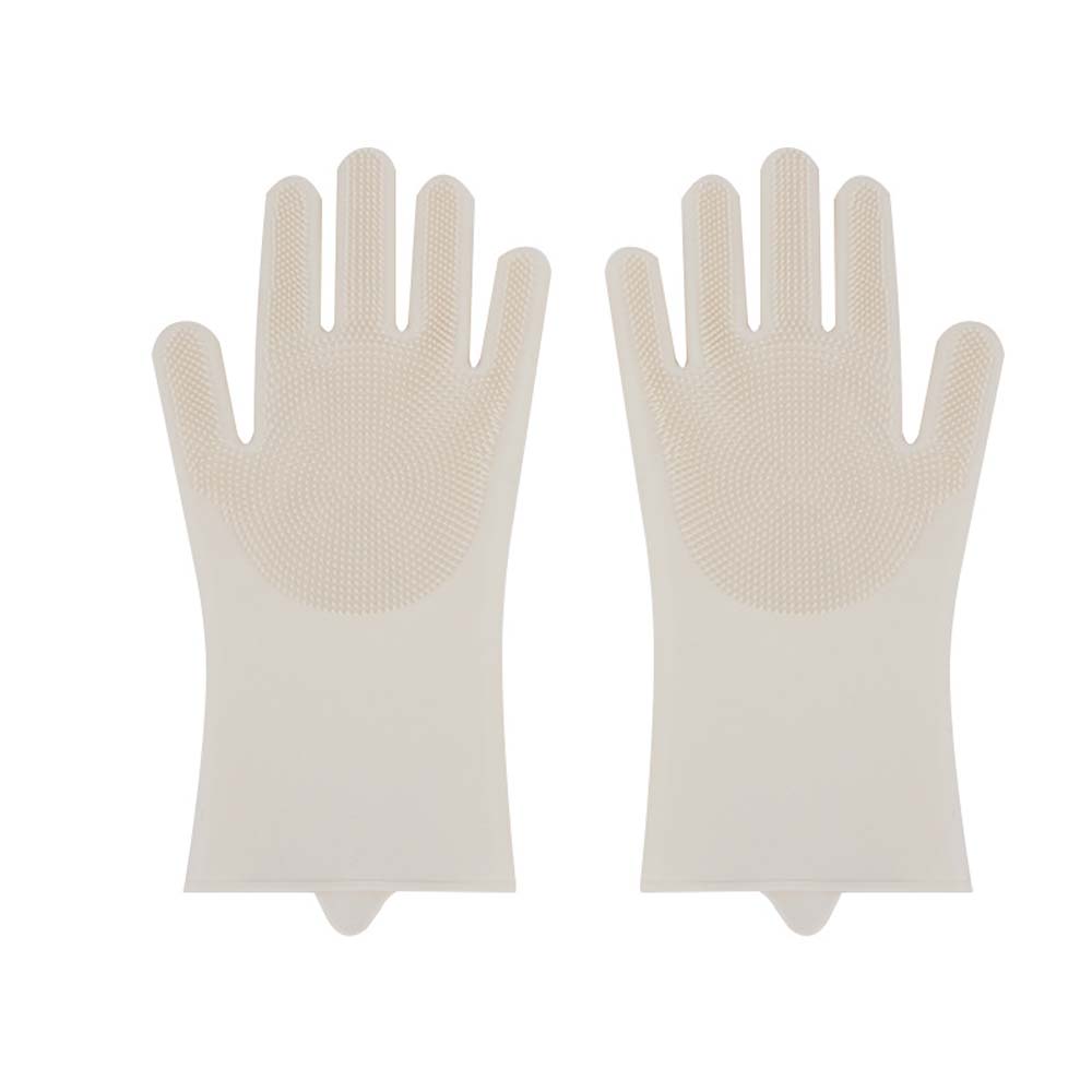 Gloves cleaning housework dishwashing gloves kitchen silicone antifreeze gloves 4