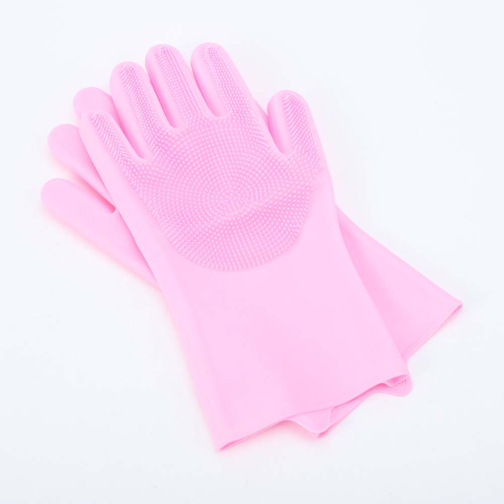 Gloves cleaning housework dishwashing gloves kitchen silicone antifreeze gloves