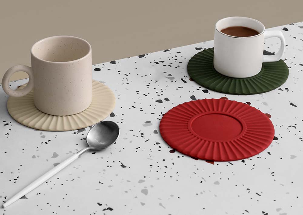 Silicone heat insulation mat home dining mat bowl mat casserole anti-scald pot mat dinner plate mealTable mats and coasters 6
