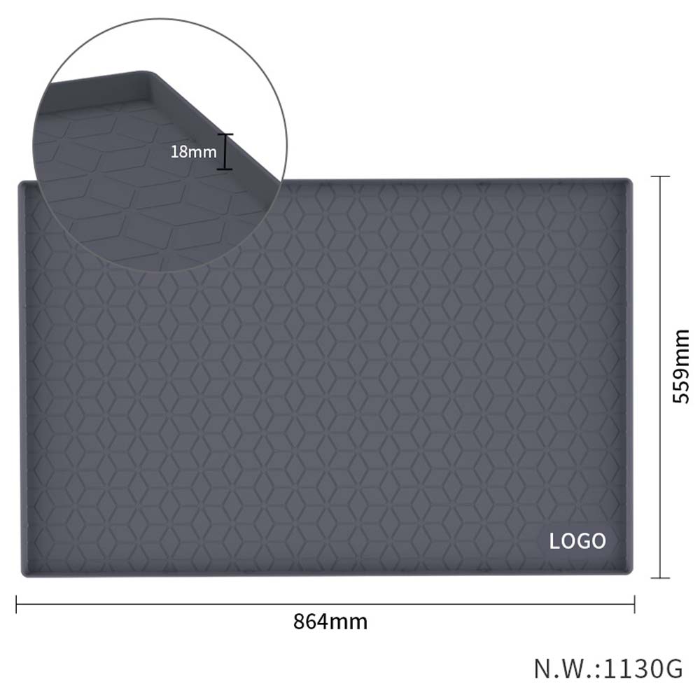 86*56 diamond pattern cabinet mat silicone drainage pad sink mat kitchen washDrain the bowl 3
