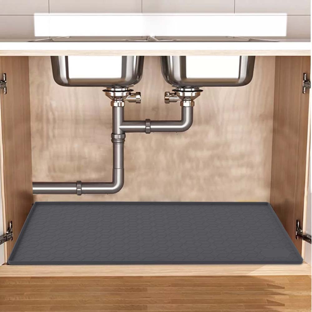 86*56 diamond pattern cabinet mat silicone drainage pad sink mat kitchen washDrain the bowl 4