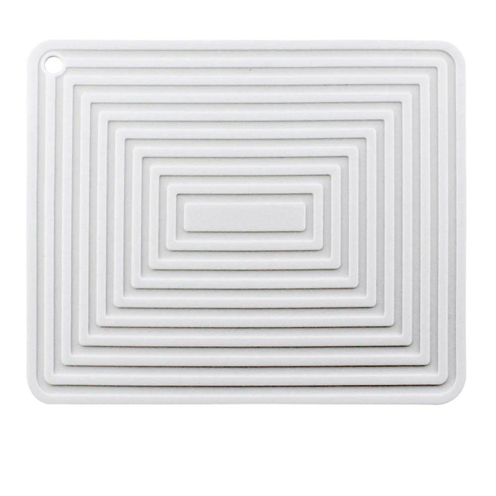 silicone pot mat square thickened heat insulation mat non-slip corrugated kitchen table mat 4