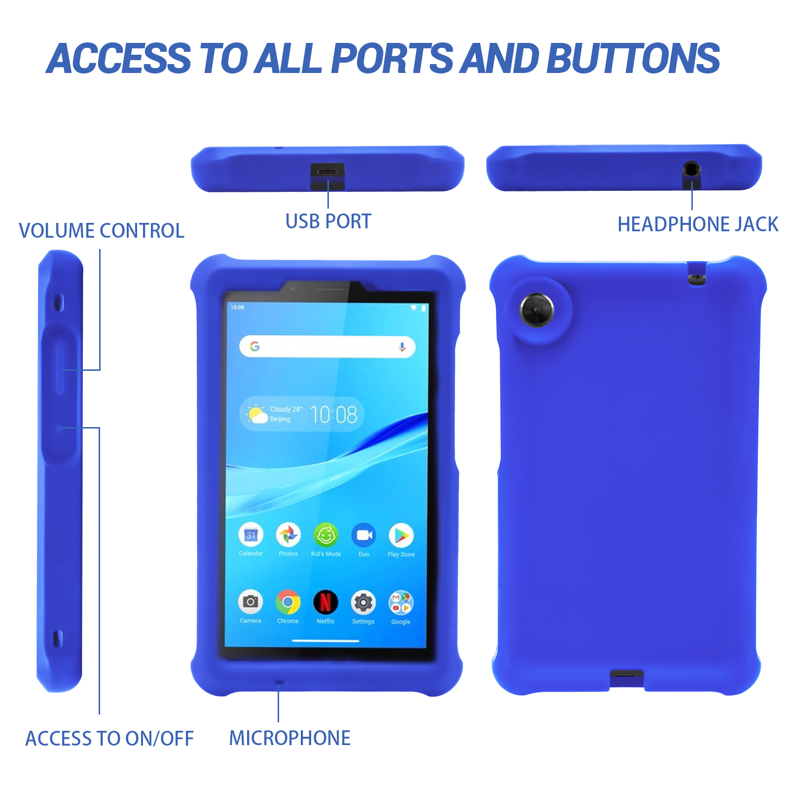 MingShore Case for Lenovo Tab M7 TB-7305F TB-7306F BLUE 2
