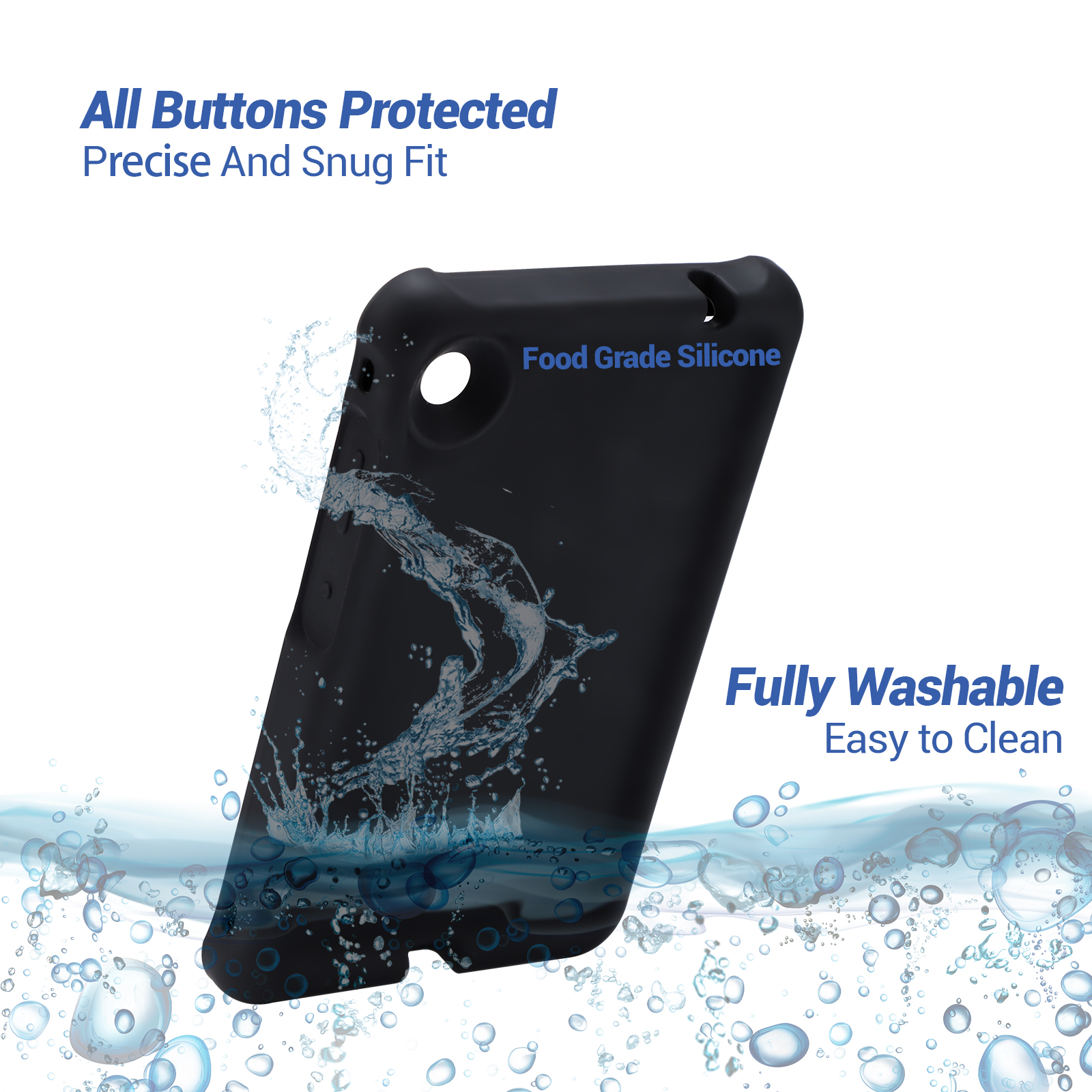MingShore Case for Lenovo Tab M7 TB-7305F TB-7306F, Soft Heavy Duty Cover for Lenovo Tab M7 Gen 2 TB-7305F/X/I Tab M7 Gen 3 TB-7306F/X/I Kids Friendly Rugged Silicone Case (Black) 5