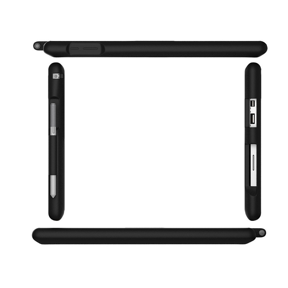 MingShore Microsoft Surface Pro 4 Silicone Rugged Case With Built-in Pen Holer Also Fits to Surface Pro 3 and New Surface Pro (2017) Cover 5