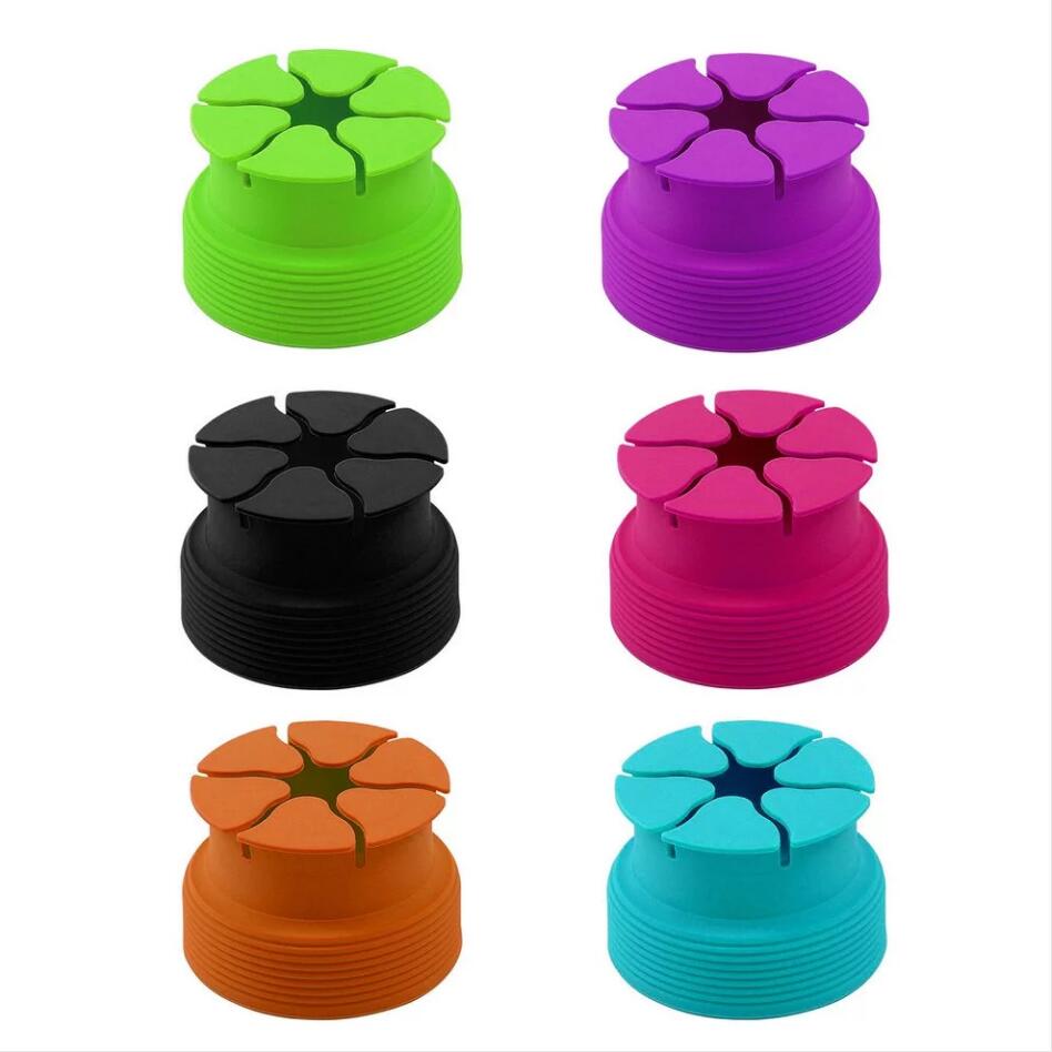 MingShore Silicone Cable Organizer For Earphones Digital Cables Portable Colorful Mini Earphone Holder Bowl Shape Cord Wire Cable Winder Purple 2