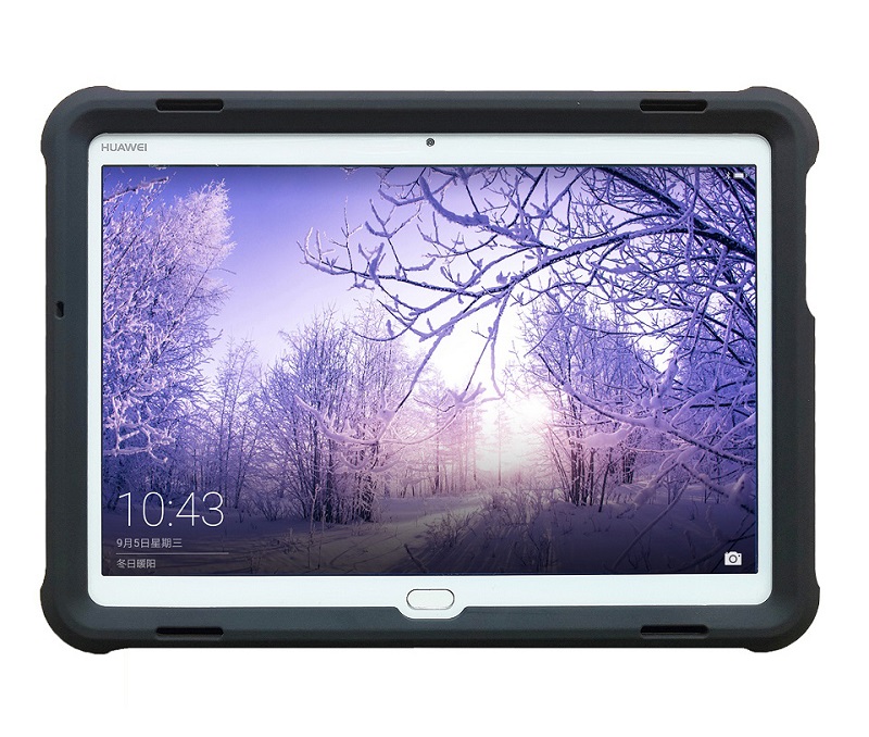 MingShore Silicone Case For Huawei MediaPad M3 Lite 10 Tablet Cover Black