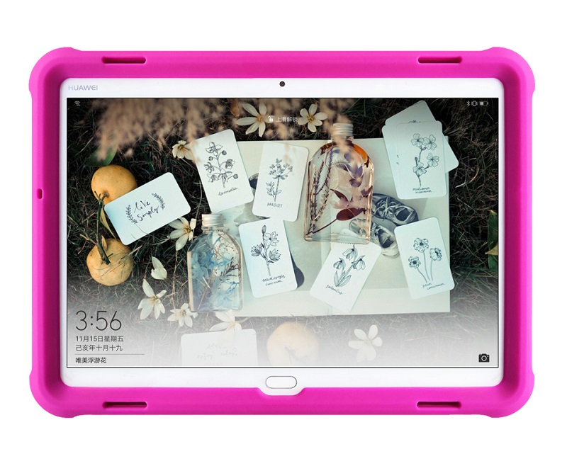 MingShore Silicone Case For Huawei MediaPad M3 Lite 10 Tablet Cover Black 2