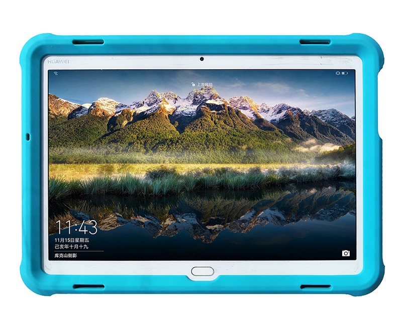 MingShore Silicone Case For Huawei MediaPad M3 Lite 10 Tablet Cover Black 4