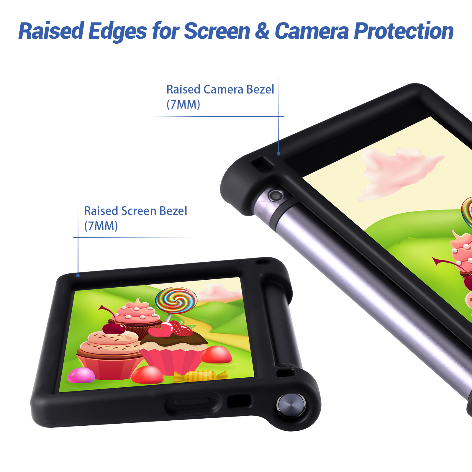 MingShore Cover For Lenovo Yoga Tab 3 8 Inch Tablet YT3-850M YT3-850F YT3-850L Tab 3 HD 8.0 Kids Friendly Tablet Silicone Rugged Case 5