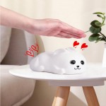 Lying flat rabbit night light couple gift silicone pat lamp