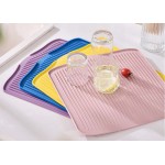 Silicone insulating mat kitchen pot mat large thickened countertop non-slip mat drainage tray mat